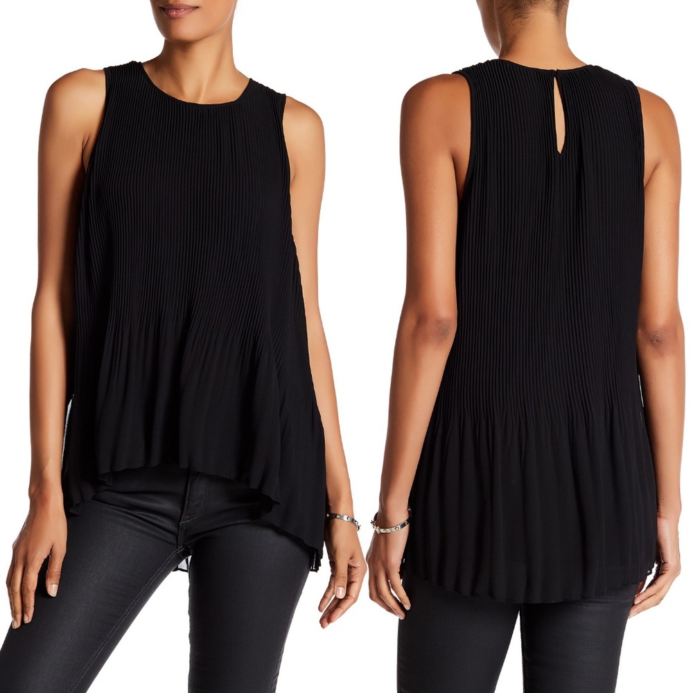SUSINA Pleated Chiffon Blouse